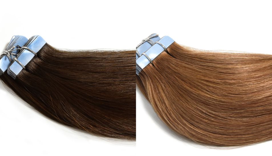 cliphair tape in hair extensions