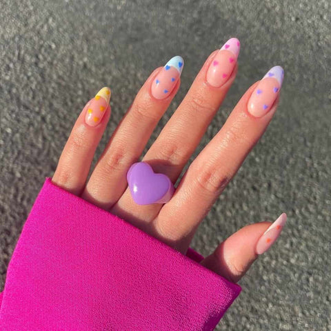 Rainbow Pastel Nails image