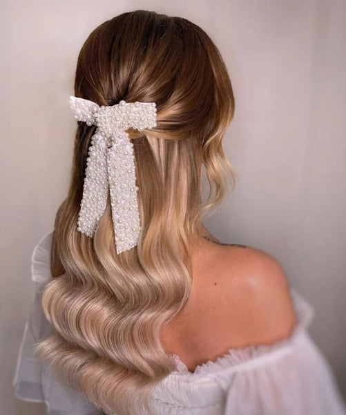 Bridal using a hair down style