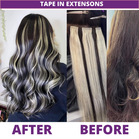 What Are Tape In Extensions And How Long Do They Last Cliphair Uk