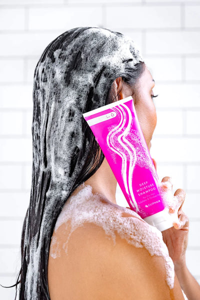 Deep moisture shampoo bottle
