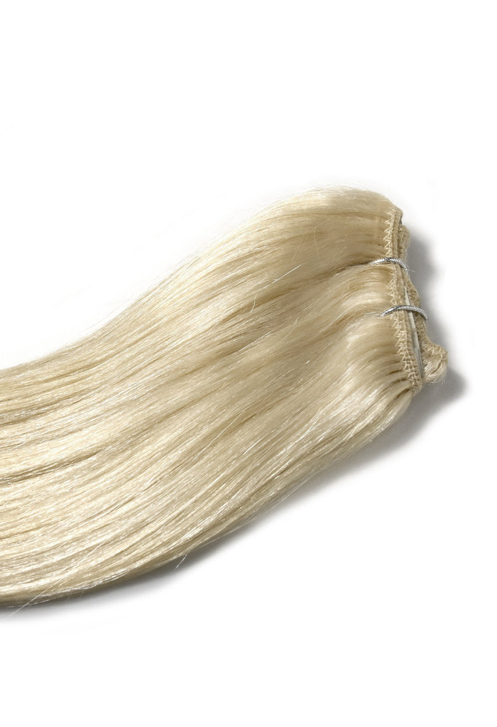 Lightest Blonde 60 One Piece Hair Extensions Top Up Cliphair Uk