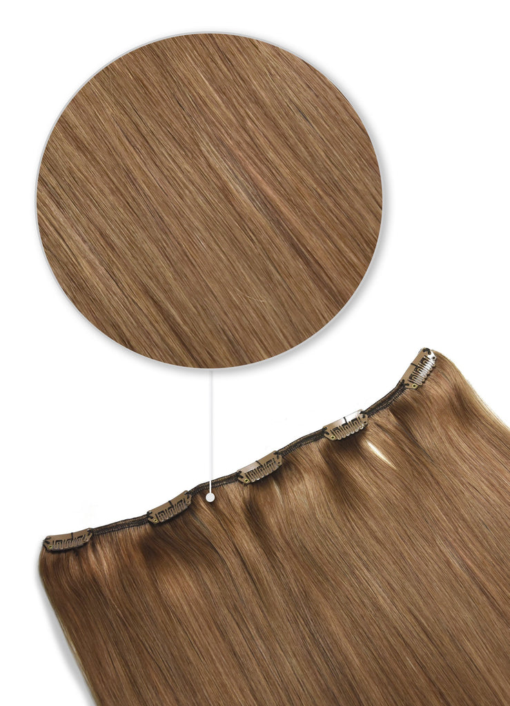 human hair extensions one piece clip on