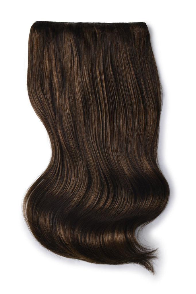 hair extensions 3/4 full head medium brown