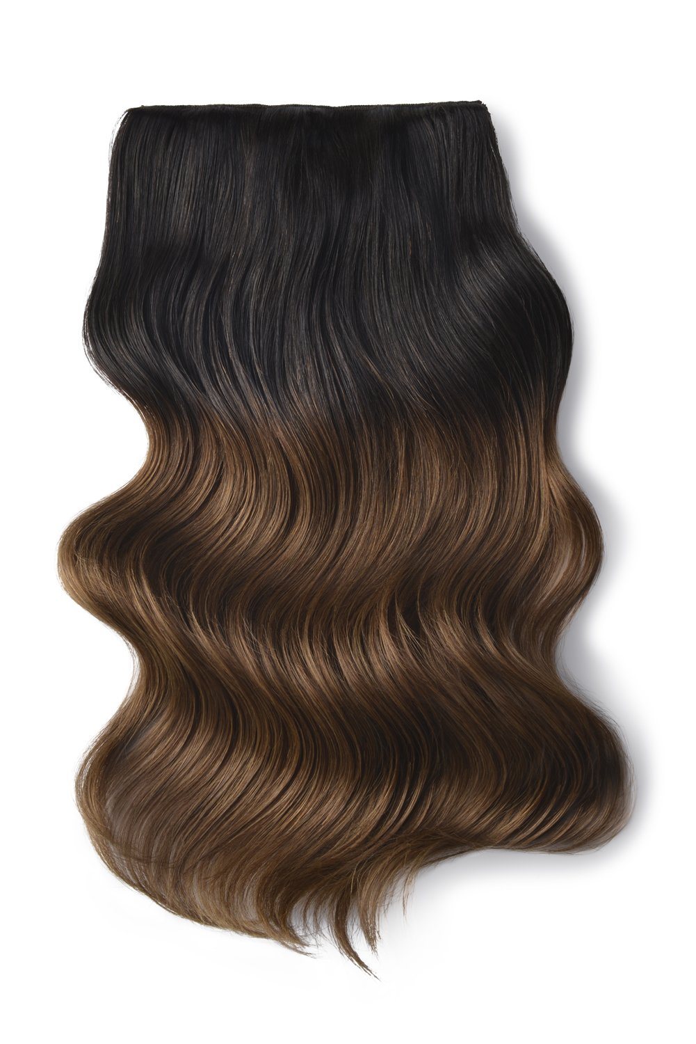 Double Wefted Full Head Remy Clip In Human Hair Extensions Ombre T2 6