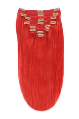 red clip in hair extensions