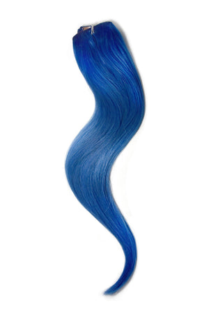Blue Hair Extensions Clip Ins Blue Bonded Extensions Uk Cliphair Uk