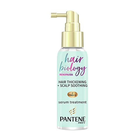 Pantene Hair Biology Menopause Hair Thickening & Scalp Soothing Treatment Bottle