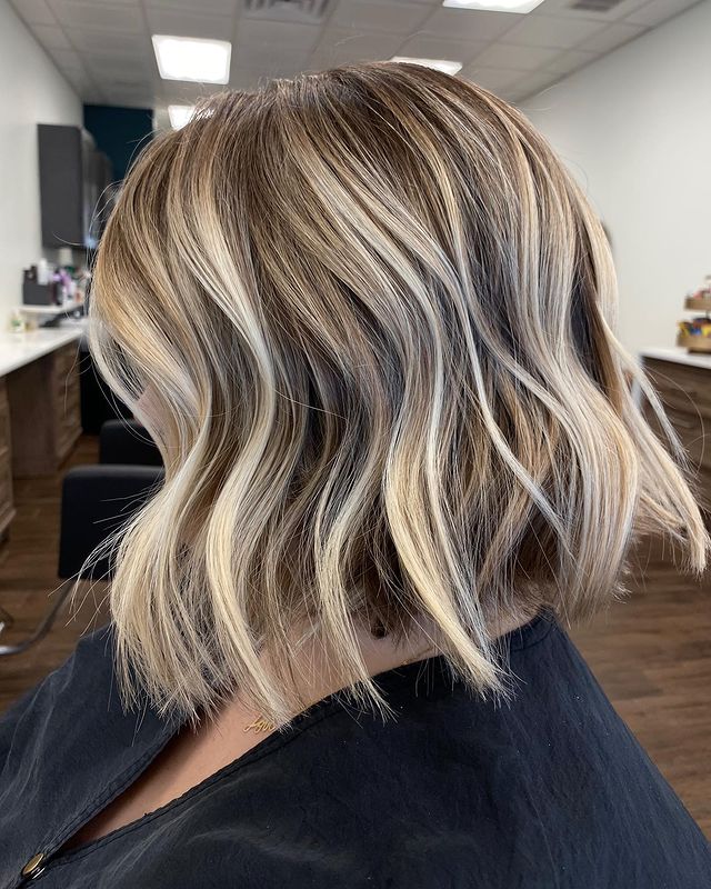 hellobalayage - choppy cut