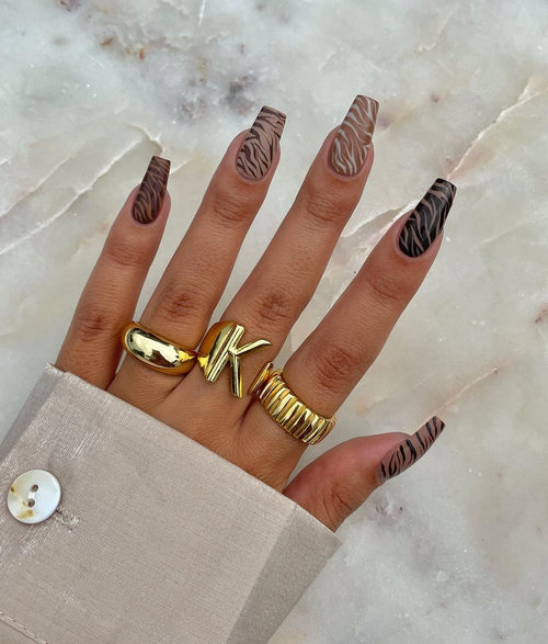 55+ Trendy Brown Marble Nail Ideas and Designs to Try in 2024 | Sarah Scoop
