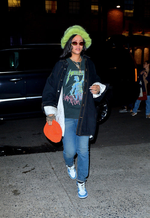 Rihanna Fur Bucket Hat