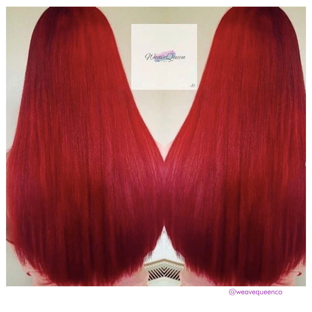 Bright Red Hair Extensions