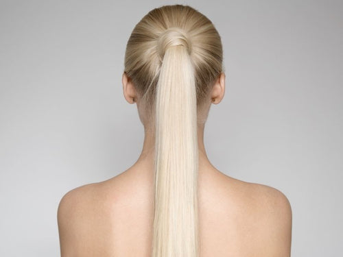 sleek ponytail