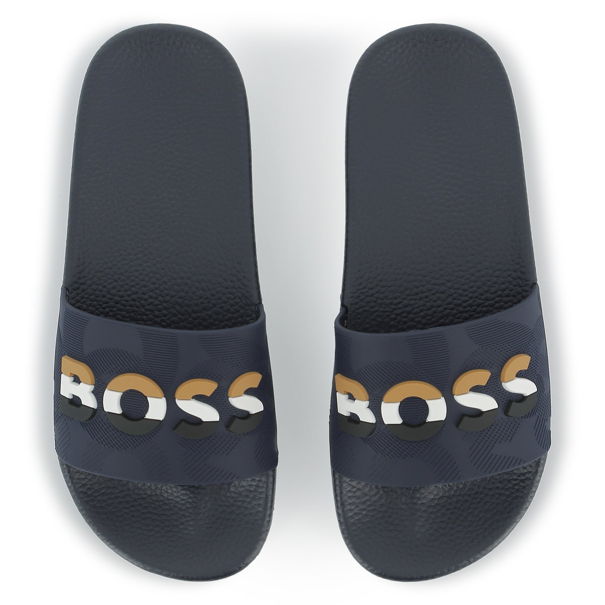Boys Navy Logo Slides - Image 3