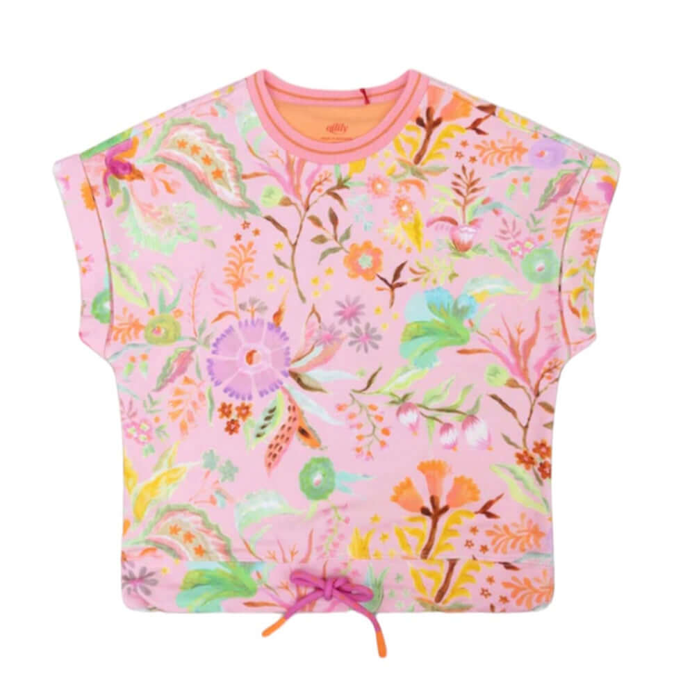 Girls Pink Hello Sweater - Image 3