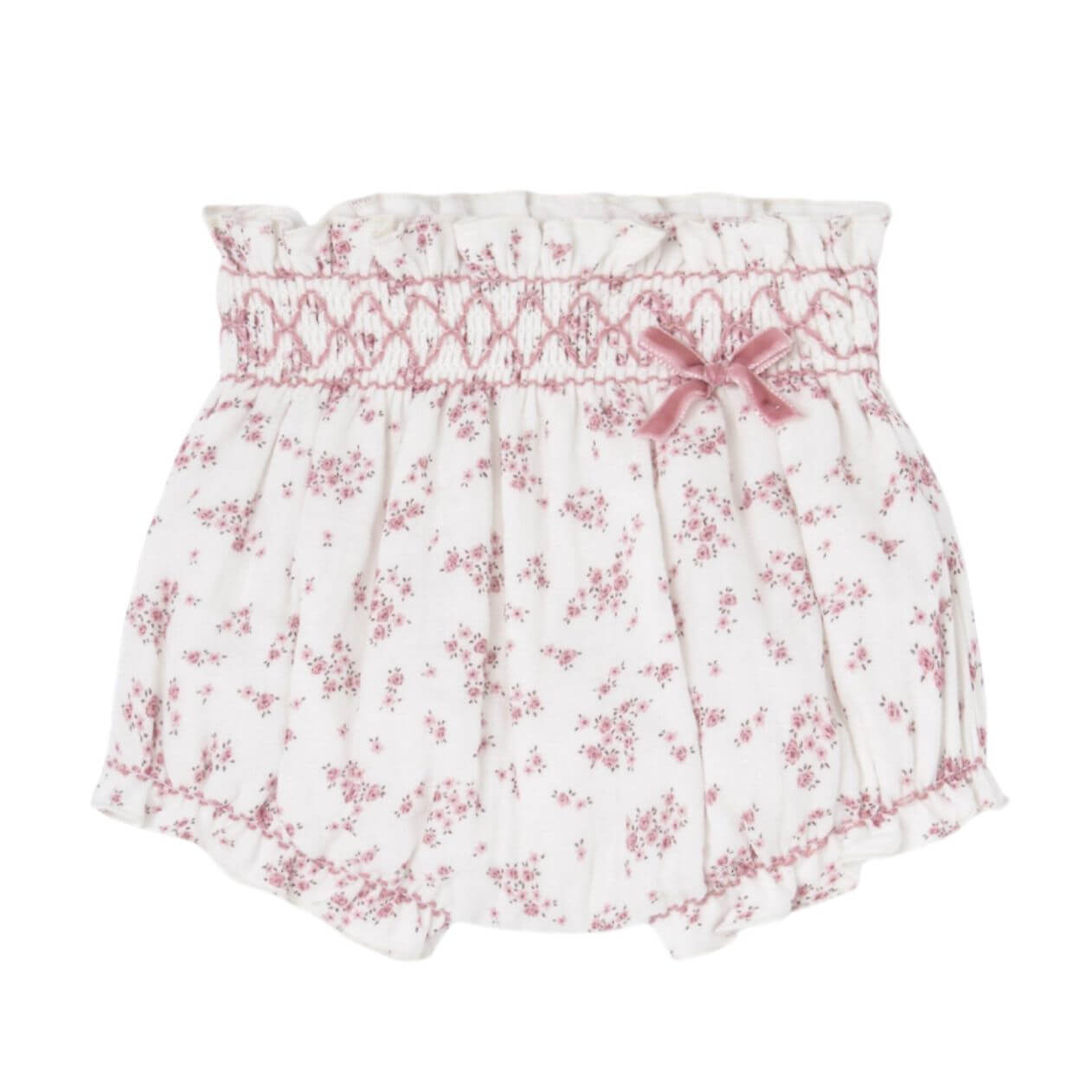 Baby Girls Pink Floral Knit Set - Image 4