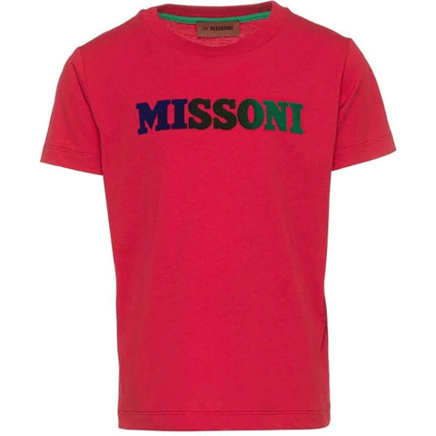 missoni red logo-t shirt