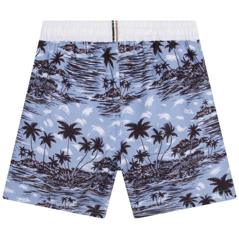 BOSS | Boys Palm Tree Swim Shorts | Kathryns