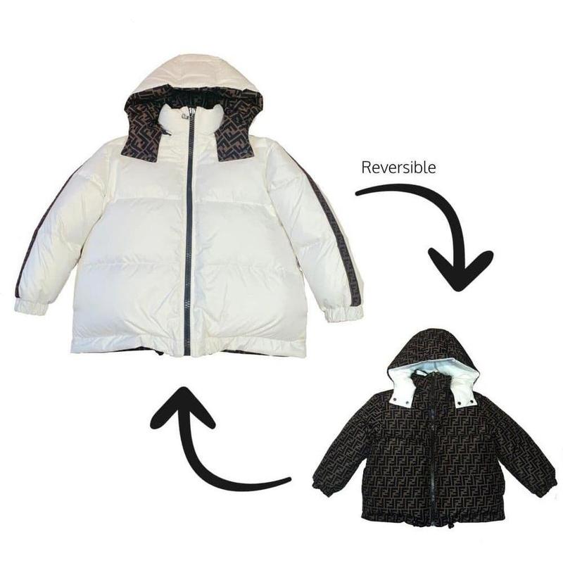 fendi reversible down jacket white