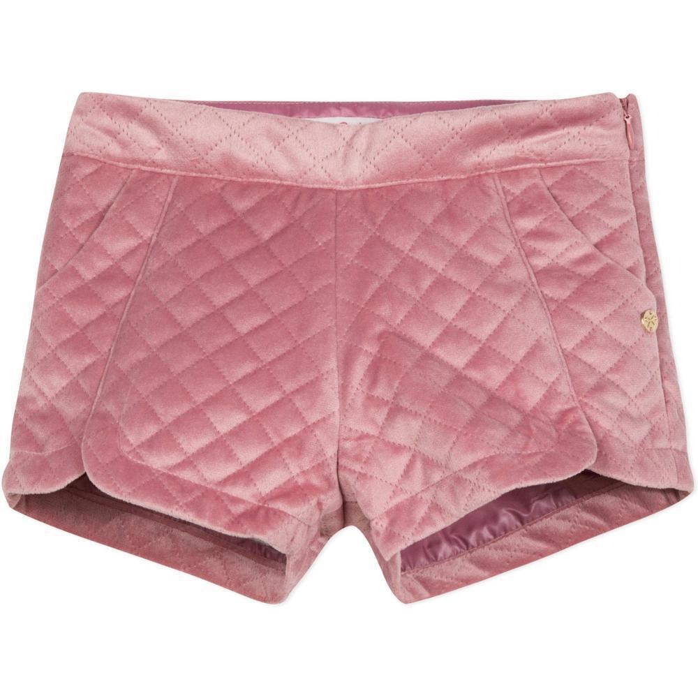 pink shorts velvet