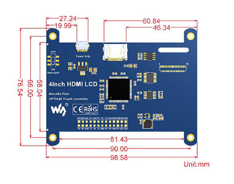 Touch Screen 800x480