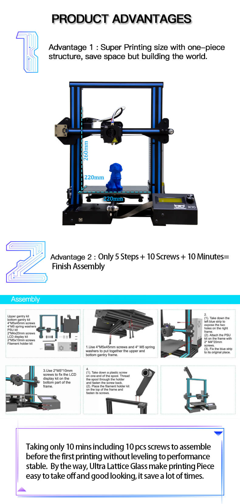 3D printer uses
