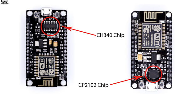 CP2102 vs CH340G