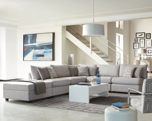 Hobson Modular Sectional Ivory Fully Furnished