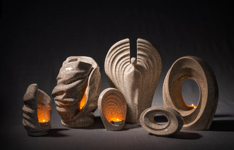Portfolio of ceramic urns for ashes by Pulvis