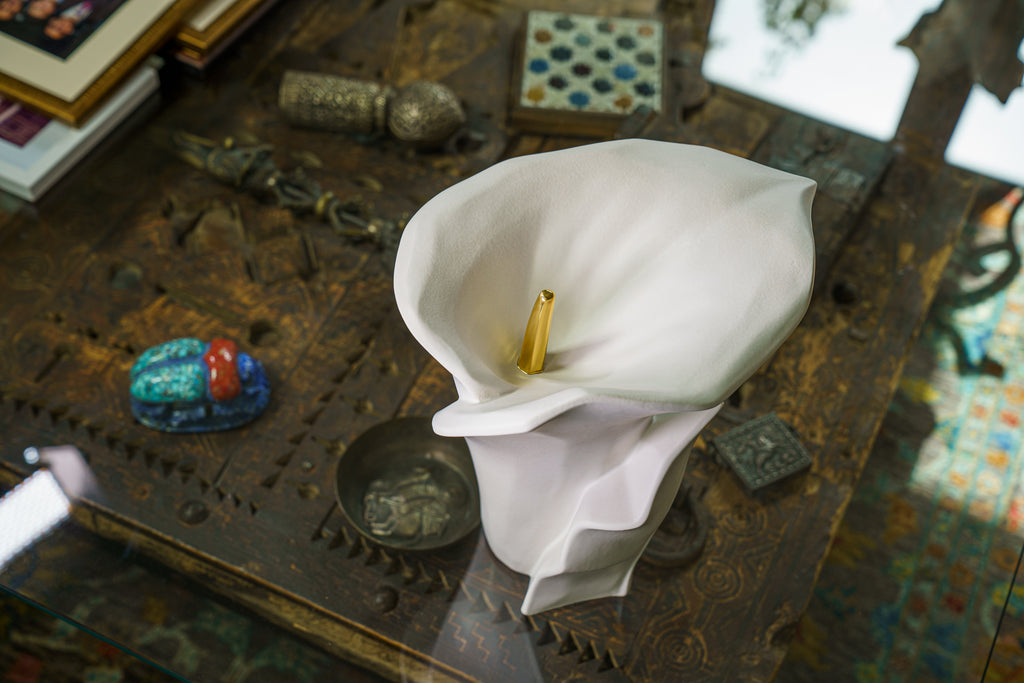 CALLA FLOWER URN - Handmade cremation Urn