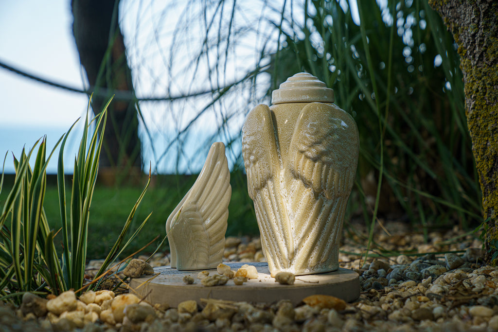 Wings - Handmade Urn for AShes - Cremation Urn