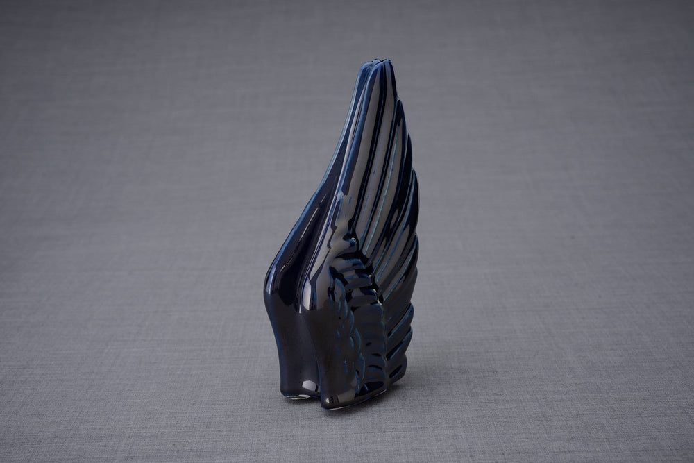 Wings - Handmade Cremation Keepsake Urn for Ashes, color Violet