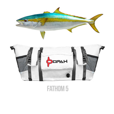 Fathom 5 Insulated Cooler Bag, Yellowtail 58L x 18W x 24H, Opah Gear  Fishing Bags