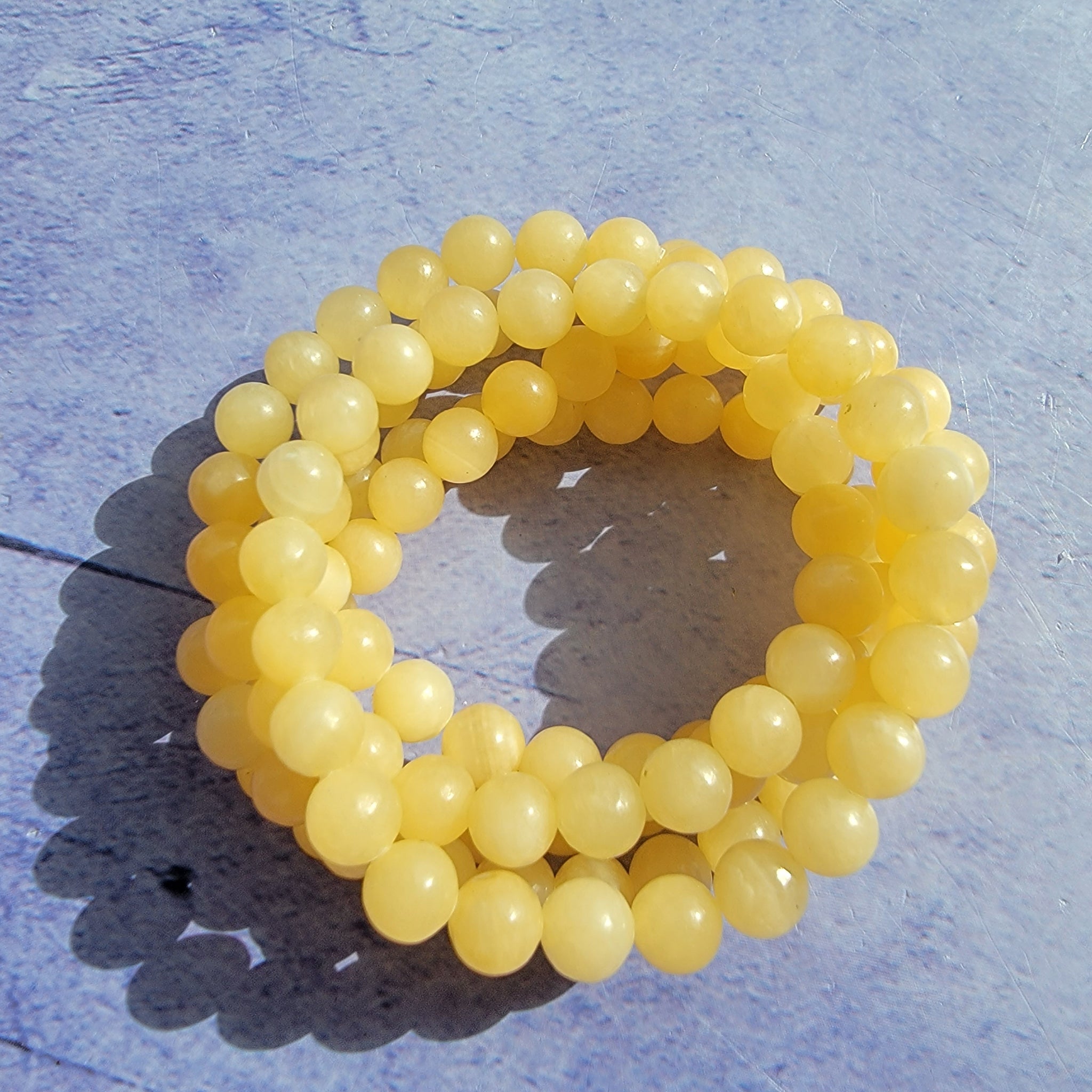 Focus  Yellow Calcite  Rudraksha Bracelet  Baía Soulful Living