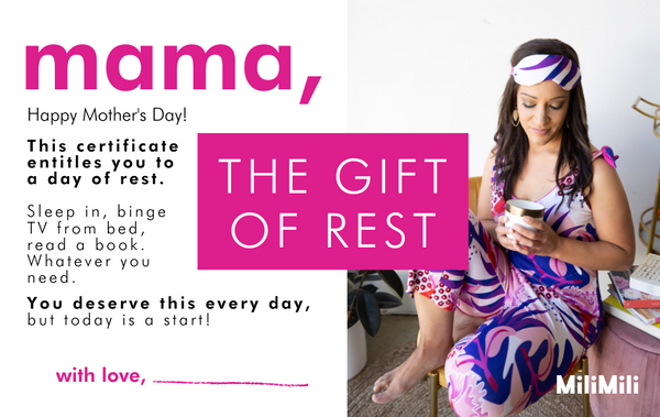 the gift of sleep gift certificate pink