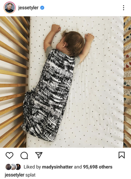 jesse tyler ferguson instagram of son in milimili sleep sack