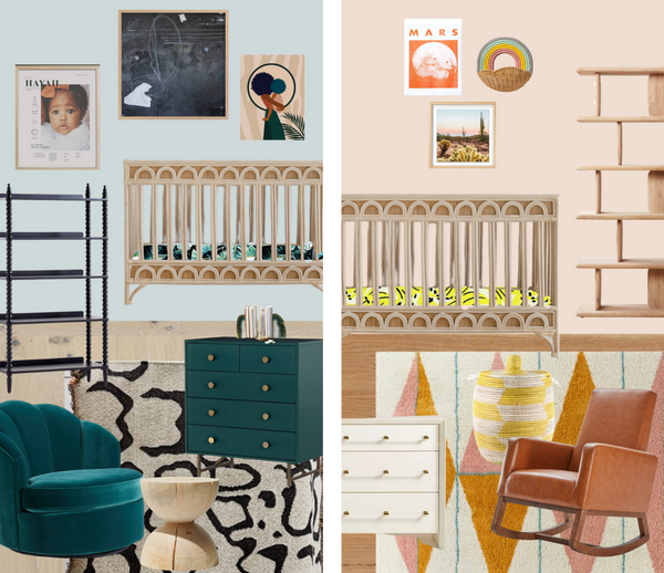 milimili colorful nursery designs - emerald green nursery and southwestern inspired nursery