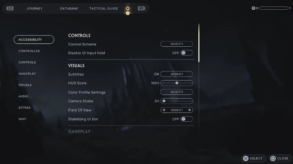 Jedi Survivor Settings