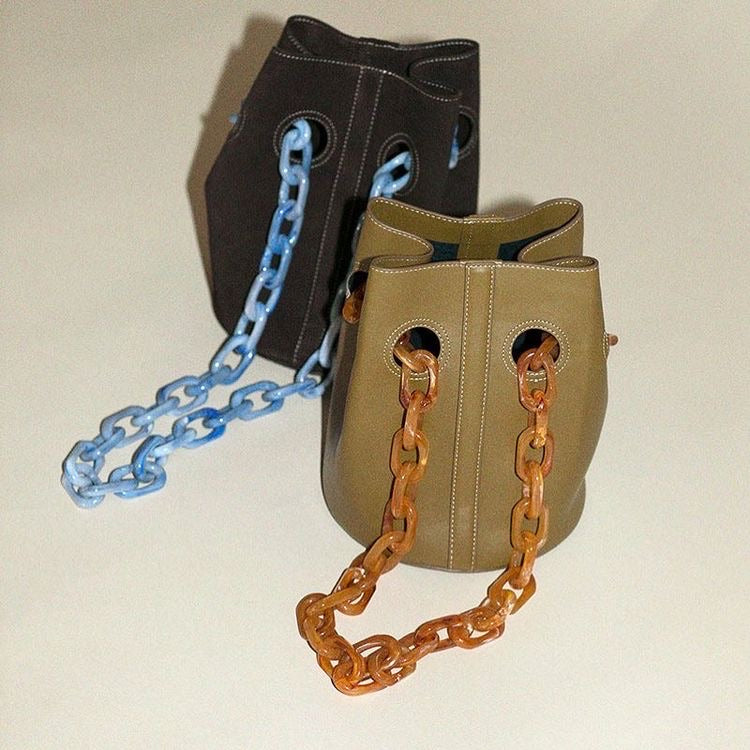 bucket chain bag