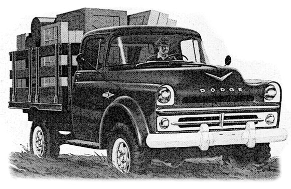 1957 Power Giant D100, D200, D300 2WD & W100, W200, W500 4X4 Parts