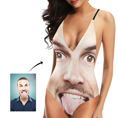 custom bathing suit with face