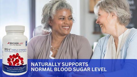 Bricker Labs Big V Triple Strength Vanadyl Sulfate naturally supports normal blood sugar level