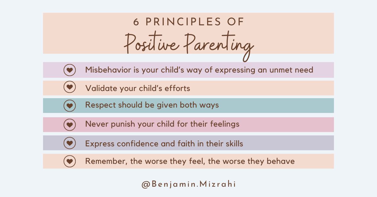 6 Principles of Positive Parenting - Benjamin Mizrahi