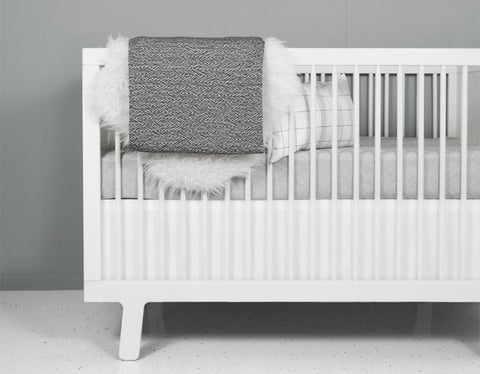 Avi Deluxe Gray Nest Crib Bedding Set