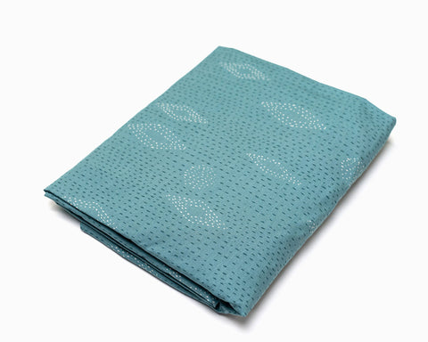 Blue Eyes Green - Teal Fitted Crib Sheet - Olli+Lime