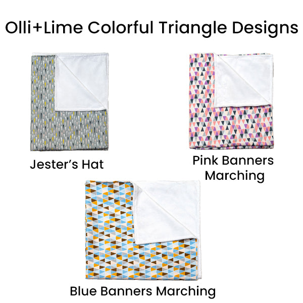Olli+Lime Colorful Triangle Designs