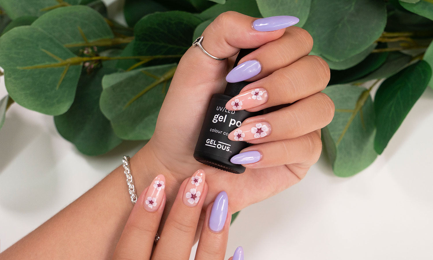 Gelous Digital Lavender gel nail polish - photographed in New Zealand on model