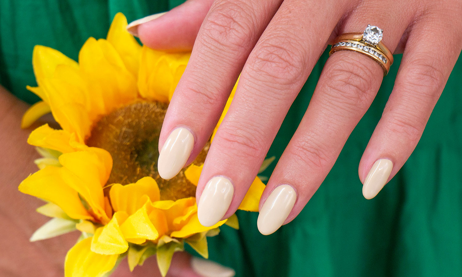 Gelous Act Your Beige gel nail polish - photographed in New Zealand on model