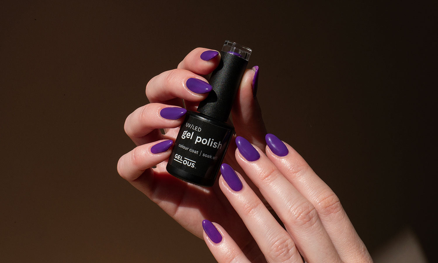 Gelous Violet Delights gel nail polish - photographed in New Zealand on model