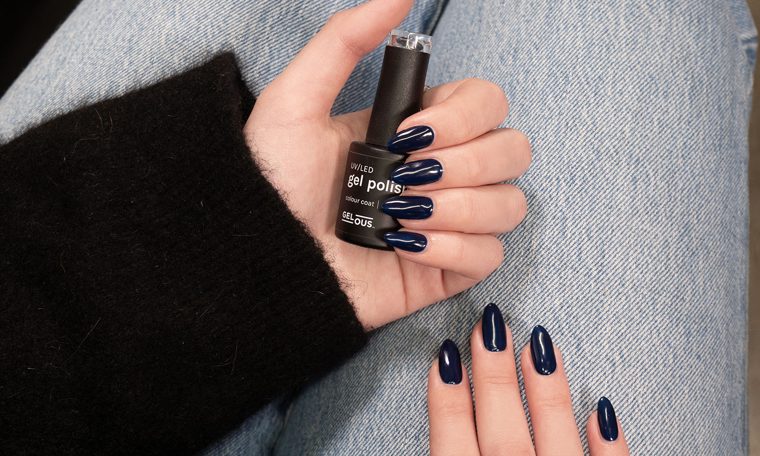 Gelous Once in a Blue Moon gel nail polish - photographed in New Zealand on model